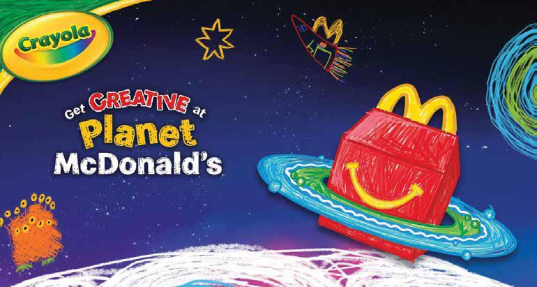 CRAYOLA JOINS MCDONALD'S FOR GLOBAL CREATIVE HAPPY MEAL ROLLOUT