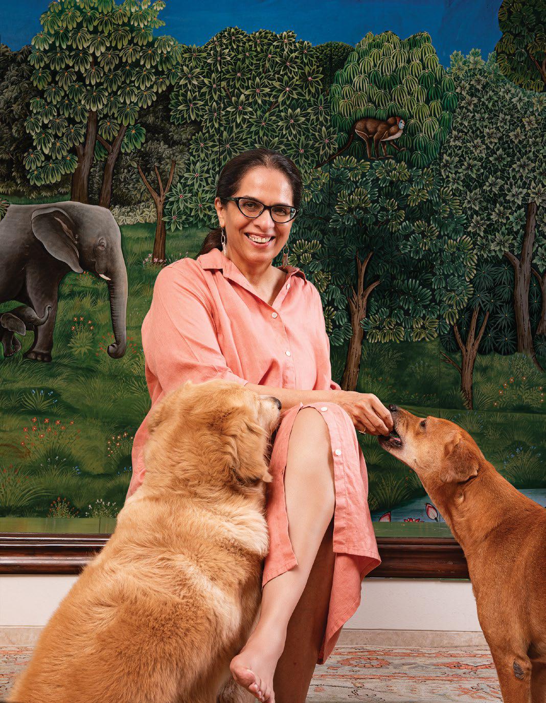 'My books and dogs keep me going'