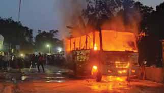 Gas Cylinder Explosion in Bus Injures 7 in Gazipur
