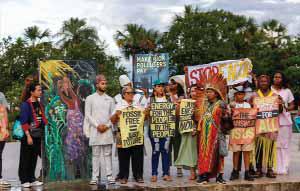 Activists from Asia join Indigenous Peoples to Demand Climate Justice