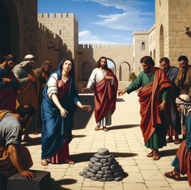 அவன் கையிலும் ஒரு கல் இருந்தது