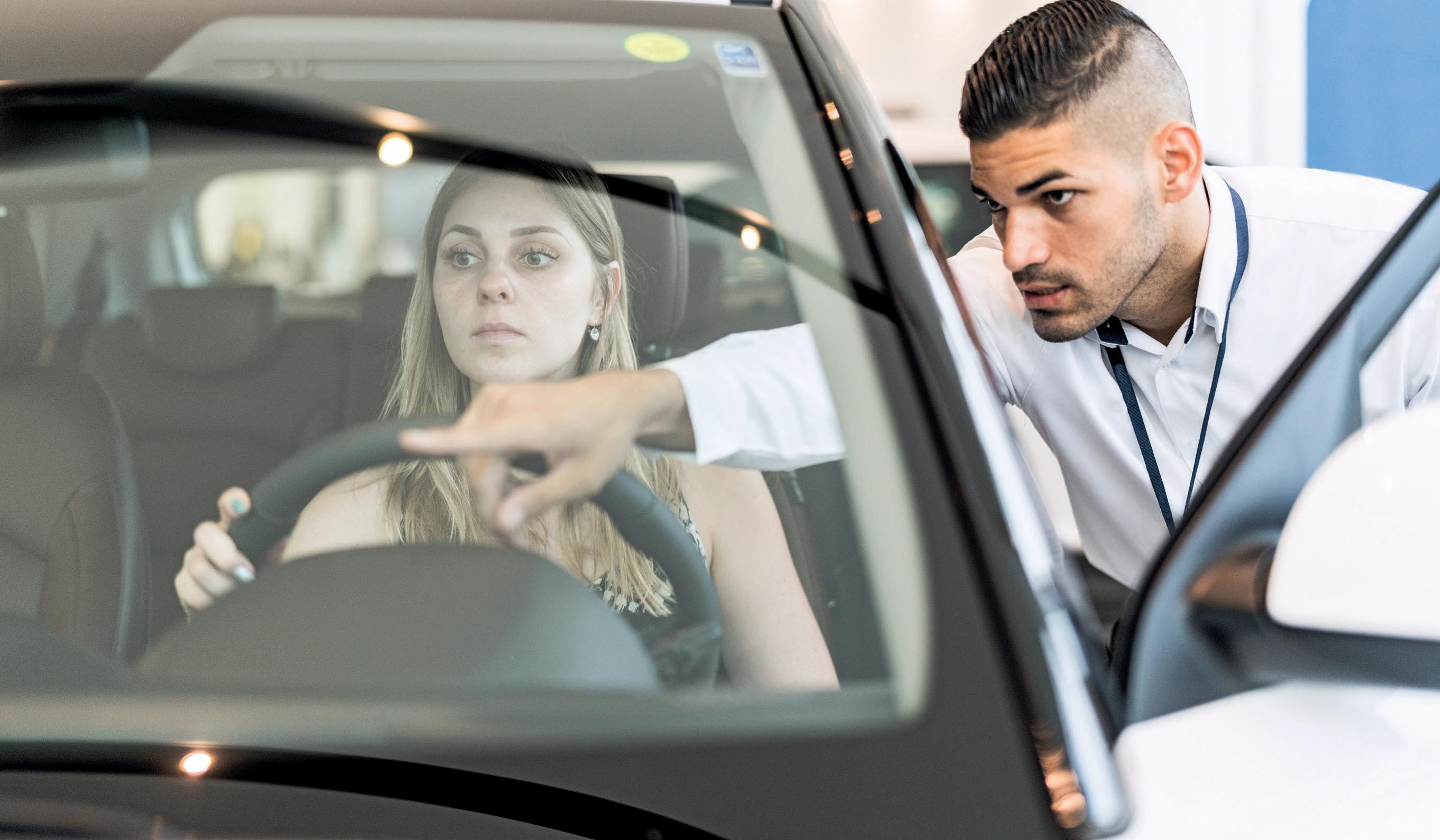 WOMEN FEEL UNWELCOME AND PATRONISED AT SHOWROOMS