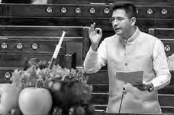 थाली में जहर का मुद्दा संसद में गूंजा