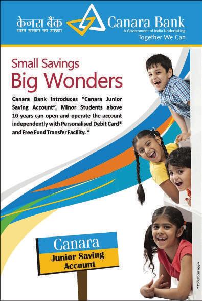 Canara Bank for Junior Savings Account
