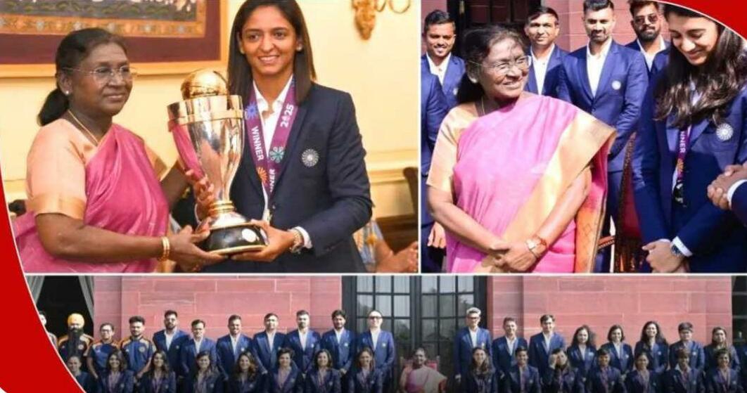 इंडियन वीमेन क्रिकेट टीम ने की राष्ट्रपति द्रौपदी मुर्मू से मुलाक़ात, पाया जोरदार अभिनंदन.