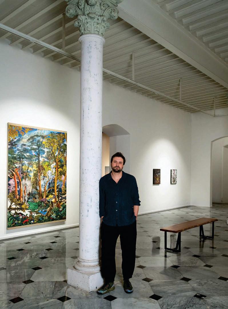 SANTIAGO GIRALDA'S ART COMBINES THE NATURAL WORLD WITH THE ARTIFICE OF DIGITAL TECHNOLOGIES.