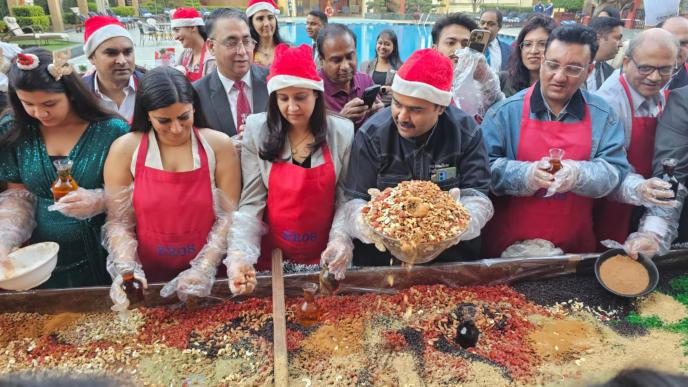 Festive Spirit Soars as Hotels Across Capital Host Cake-Mixing Ceremonies