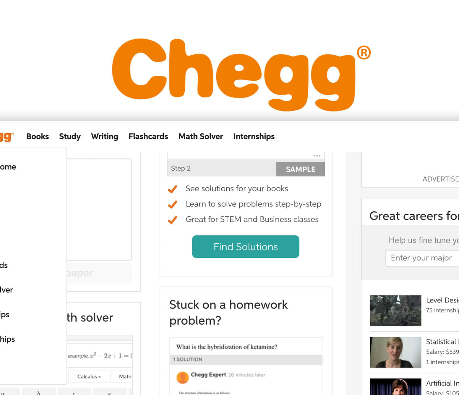 Chegg: Unique Online Learning