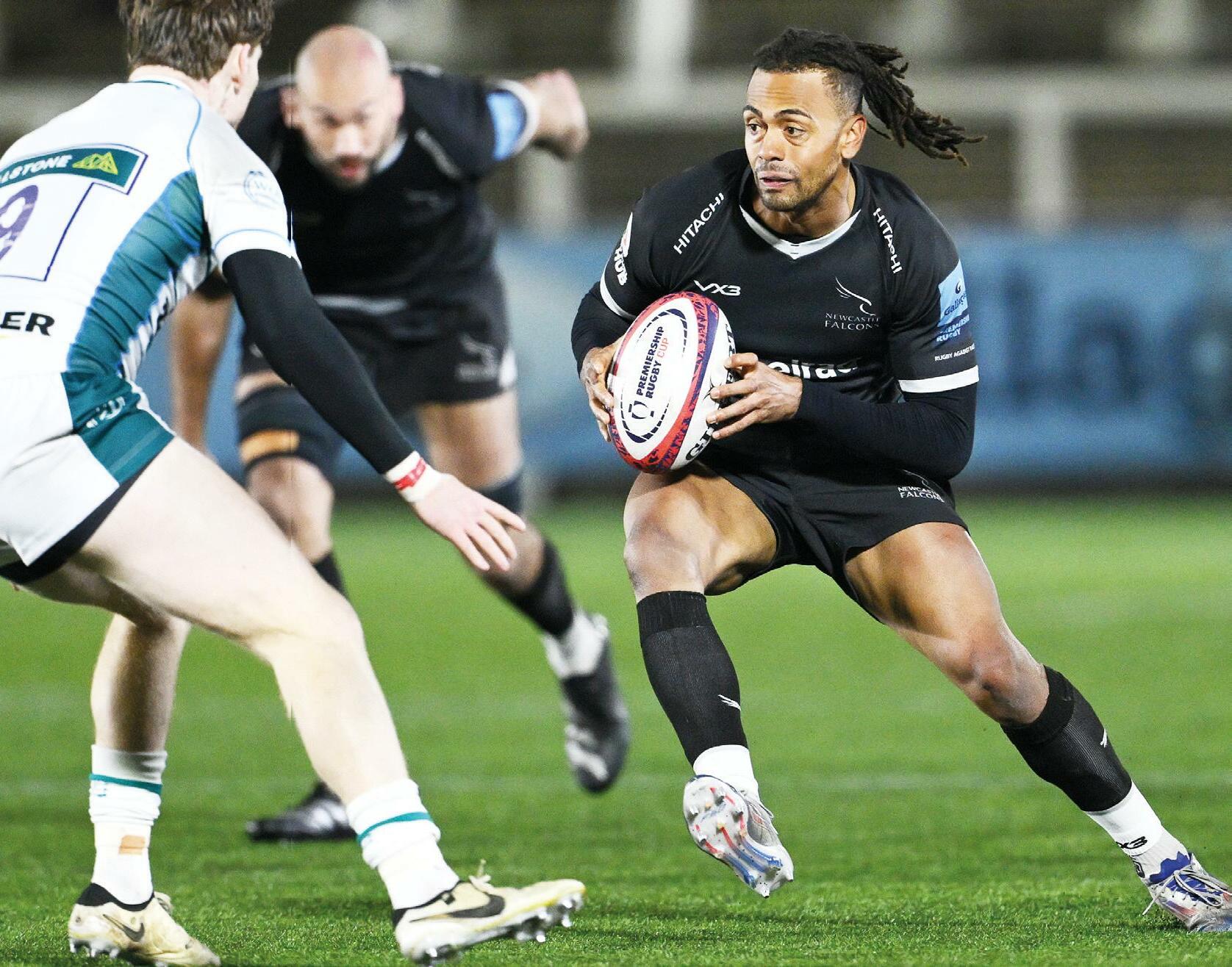 Falcons flyer on the crest of a wave