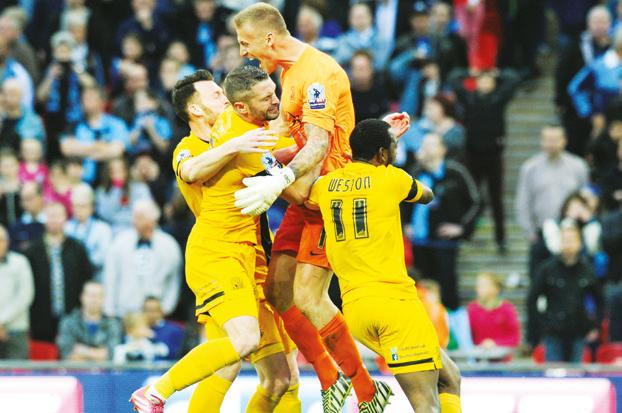 BUOYANT SHRIMPERS ARE SEEKING A WEMBLEY, REPEAT TEN YEARS ON