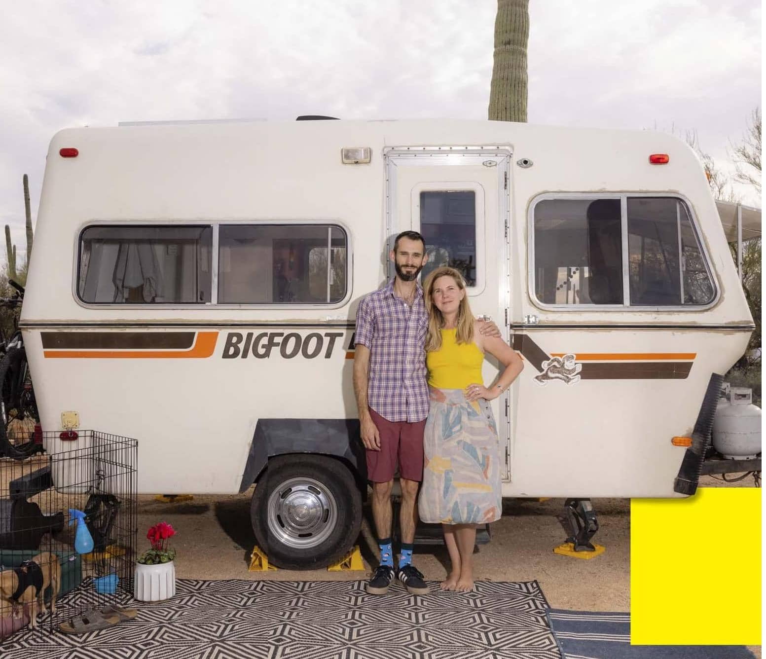 We Turned a Retro Camper Into Our Home for $10,000