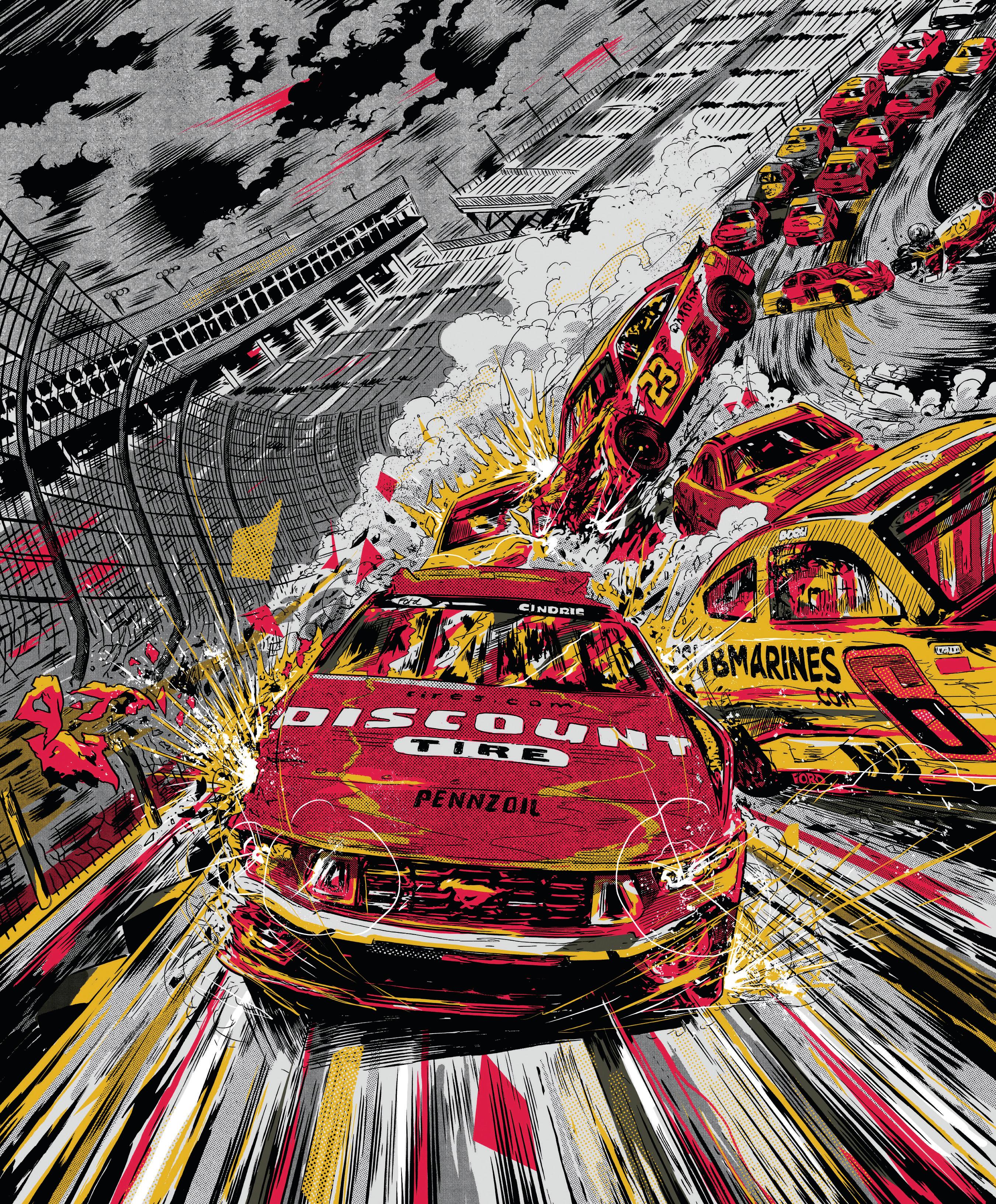 MULTICAR CRASHES ARE NASCAR'S SPECIALTY.