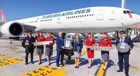 Turkish Airlines sets Guinness World Records title for 'Most Countries Flown to by an Airline'