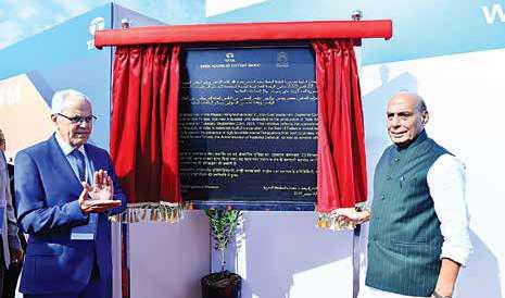 Defence Minister inaugurates TASL's defence manufacturing facility in Morocco for production of Wheeled Armoured Platform