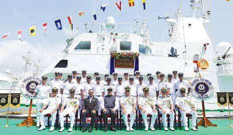 Indian Coast Guard commissions first Adamya-class patrol vessel at Paradip