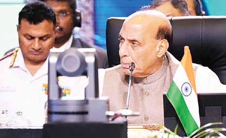 Rajnath Singh reaffirms India's commitment to a free and inclusive Indo-Pacific at ADMM-Plus