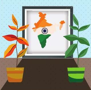 Green, red or saffron? A tricolour confusion