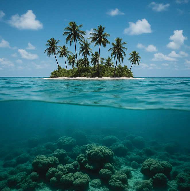 Tuvalu at twilight