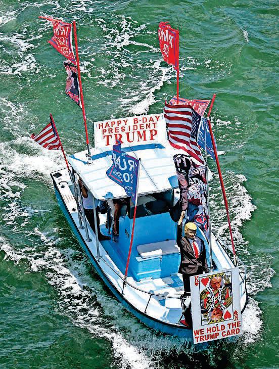 Birthday blues, Trump style