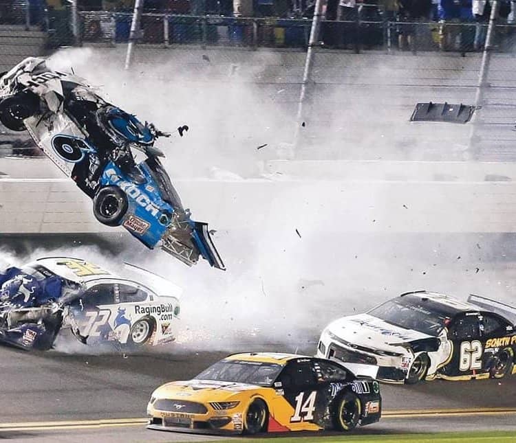 NASCAR STAR CHEATS DEATH AT 200 MPH!