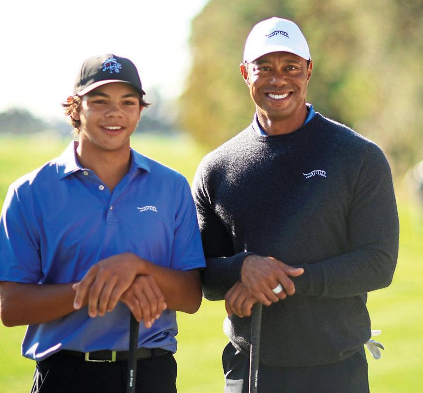 TIGER TAKES SWING AT PROMOTING SON!