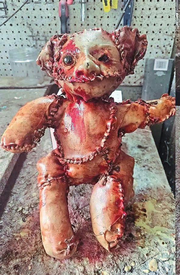 TEDDY TERROR! 'HUMAN SKIN' BEAR CAUSES PANIC