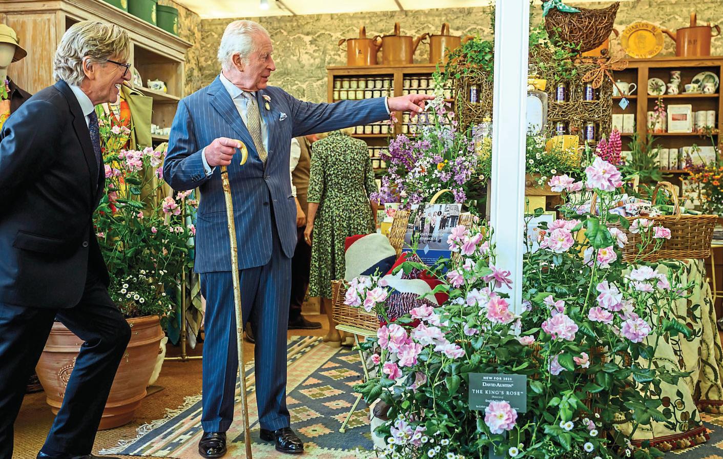 PRUNED PALACE GARDENERS TURN ON TREMBLING CHARLES