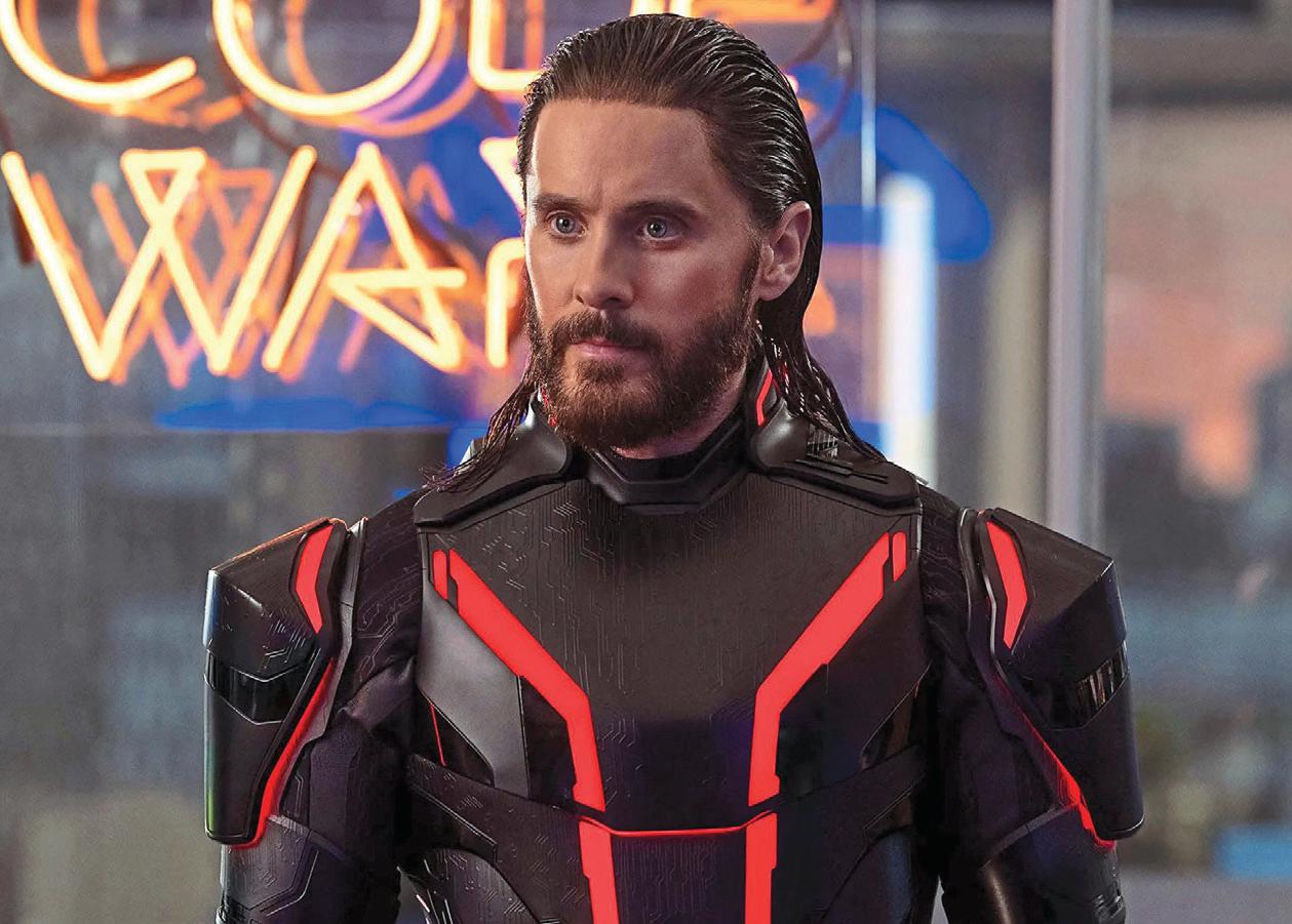 LETO LETS TRON FLOP ROLL OFF HIS BACK