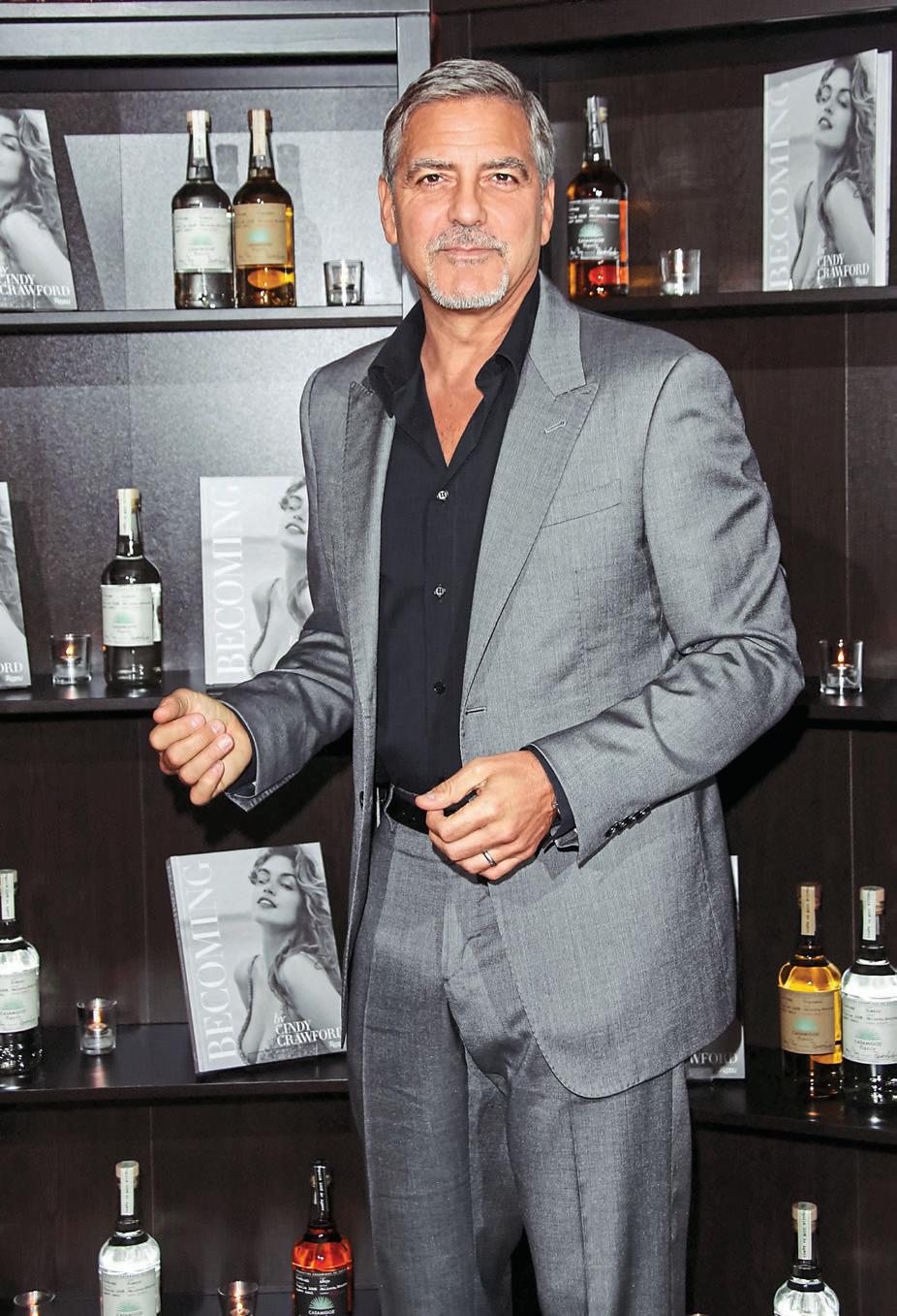 CLOONEY'S CALM IS UP IN THE AIR