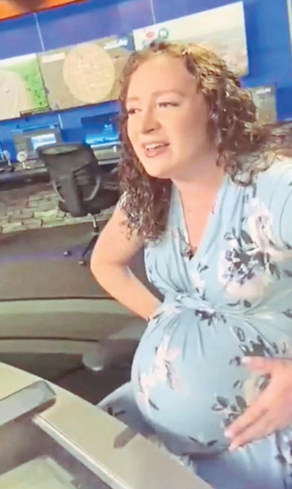 NEWSFLASHANCHOR GOES INTO LABOR ON-AIR!