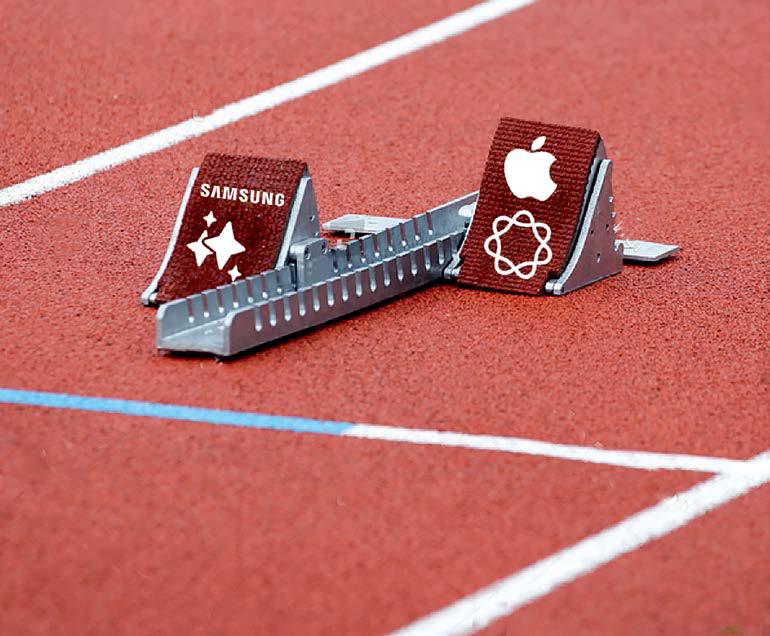 THE AI RACE: TECH GIANTS SAMSUNG AND APPLE ARE LOCKED IN BATTLE TO BECOME YOUR TRUSTED MOBILE AI COMPANION.