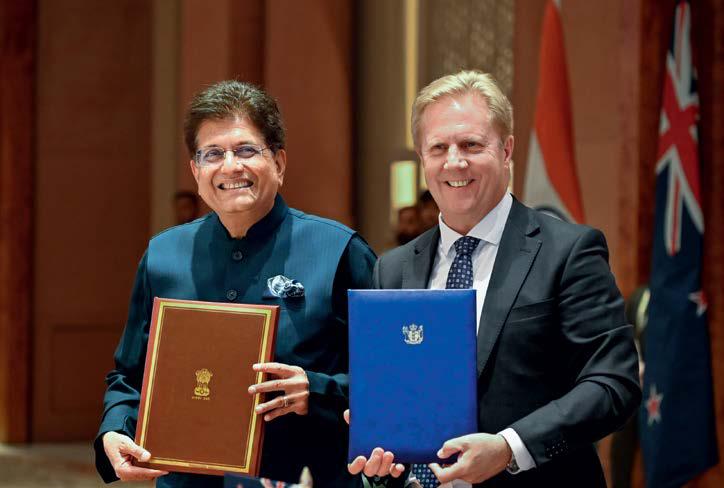 A BOOSTER SHOT: THE INDIA-NEW ZEALAND FTA OPENS A LEVEL-PLAYING FIELD FOR INDIAN PRODUCTS IN THE HIGHLY COMPETITIVE FOREIGN MARKET.