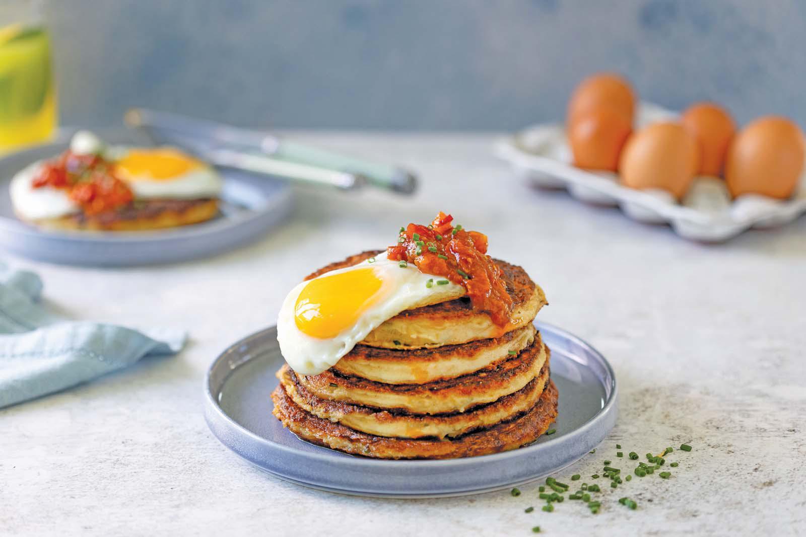 Mashed potato crumpets