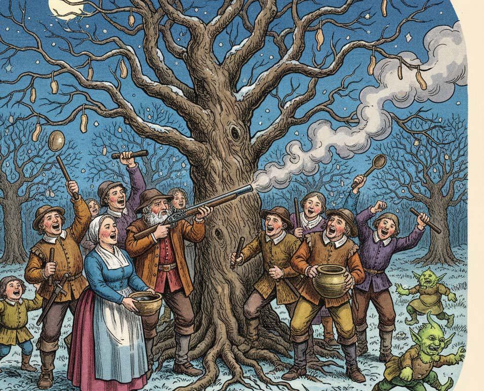 The Wassailing of the orchard