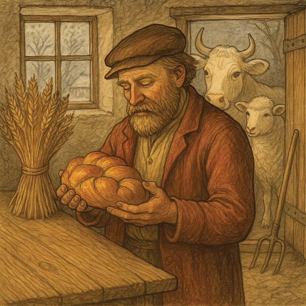 The farmer's Christmas loaf