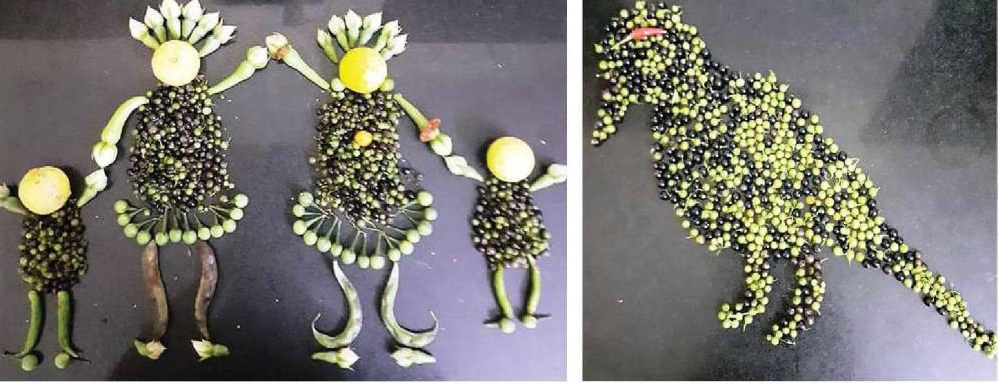 காய்கறிகளில் கலைவண்ணம்!