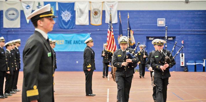 Maine Maritime Academy holds regimental change of command ceremony