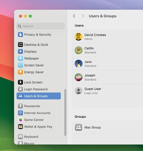 Add additional users to a Mac