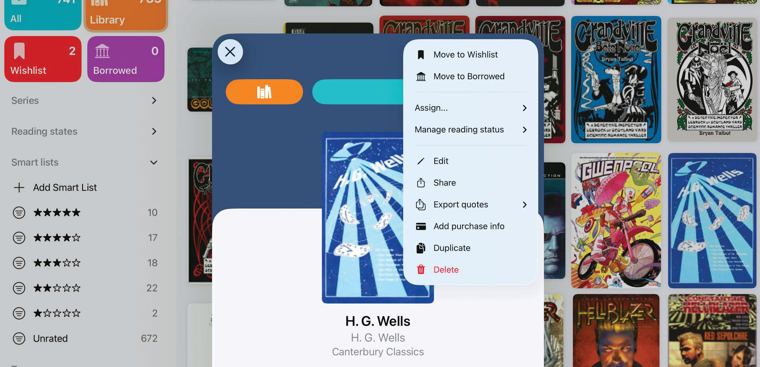 Track your book collection