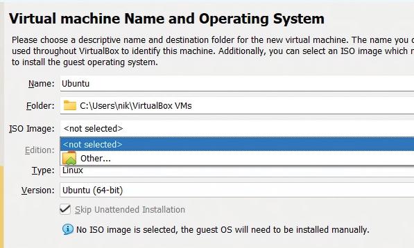 Run Linux in a virtual machine