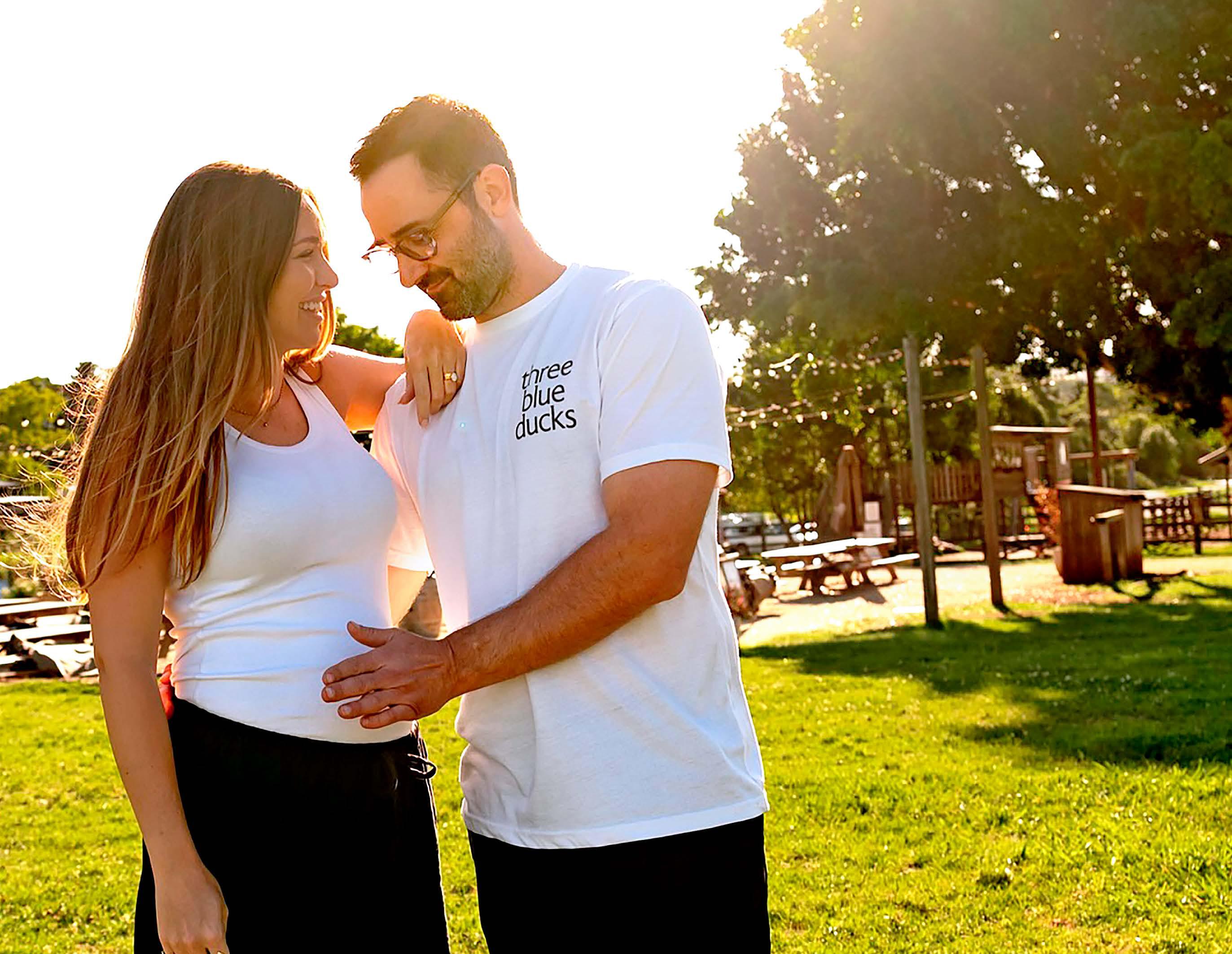Andy & wife A BUN IN THE OVEN!