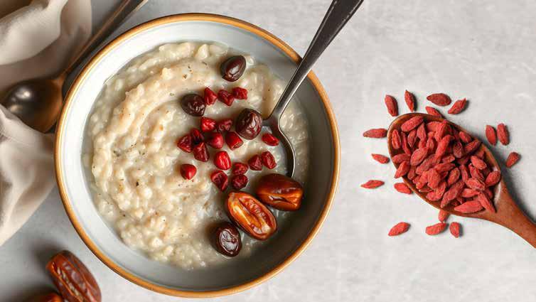 Skin-Glow Enriched Rice Porridge with Goji & Red Dates