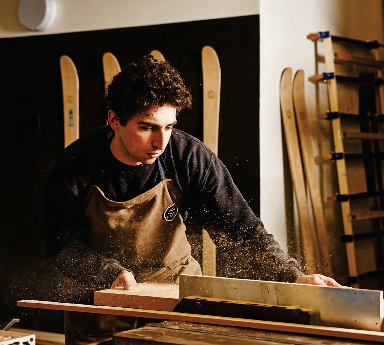 'My handmade wooden skis celebrate the rugged Scottish terrain'