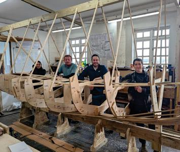 Academy students build boats using 100% British wood