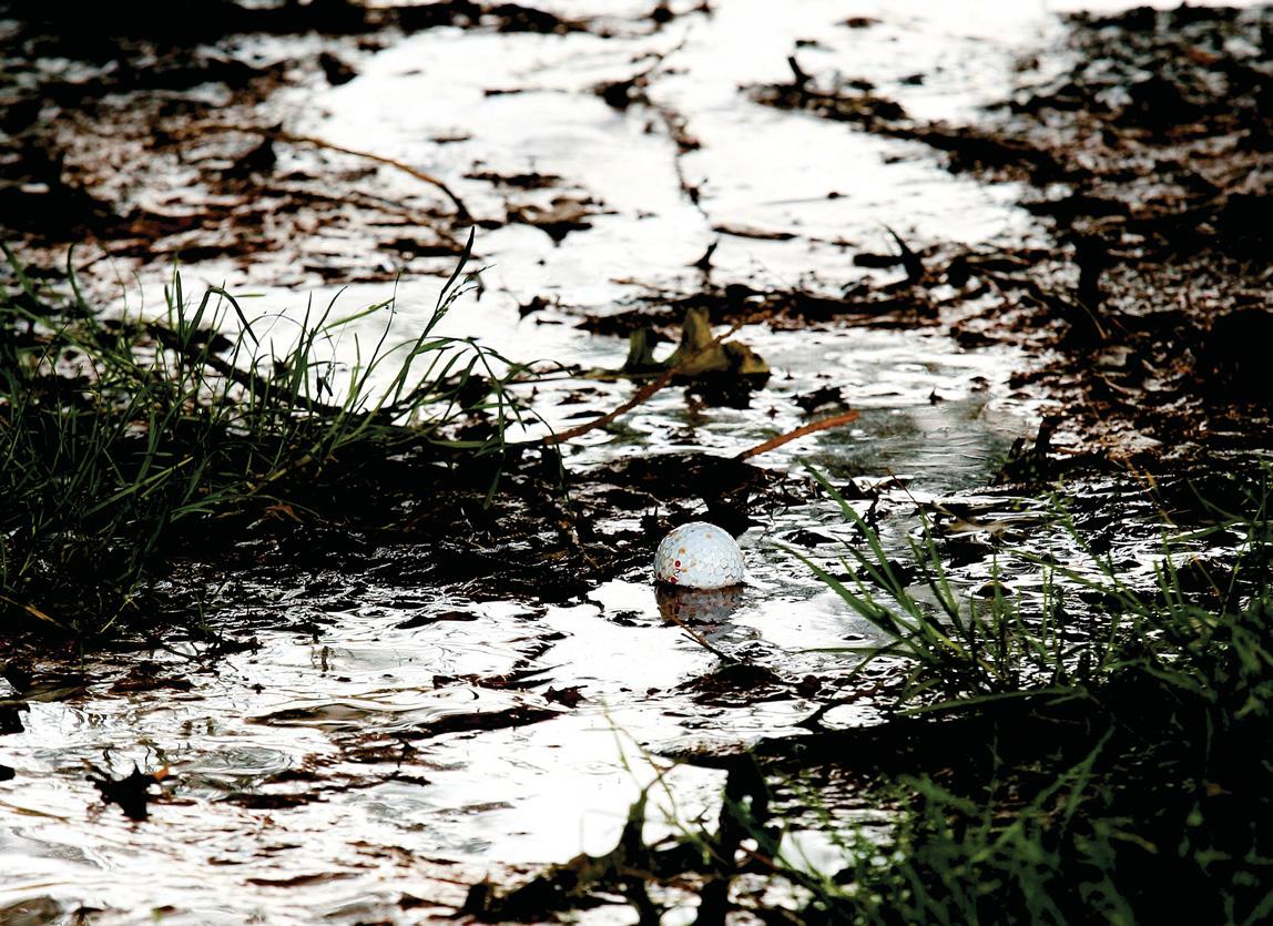 BALL MOVING IN TEMPORARY WATER
