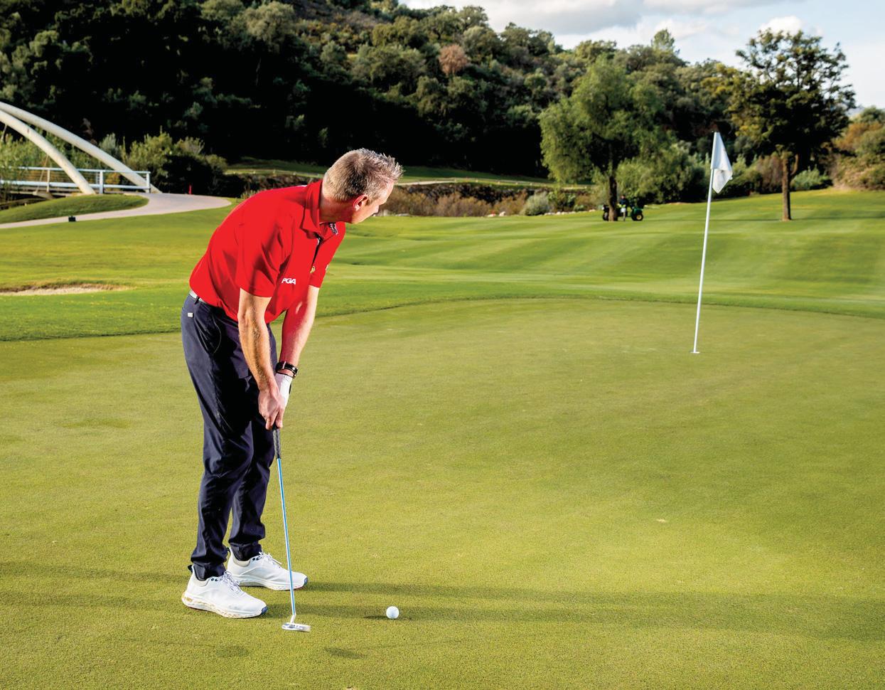 How do I improve my pace on long- range putts?