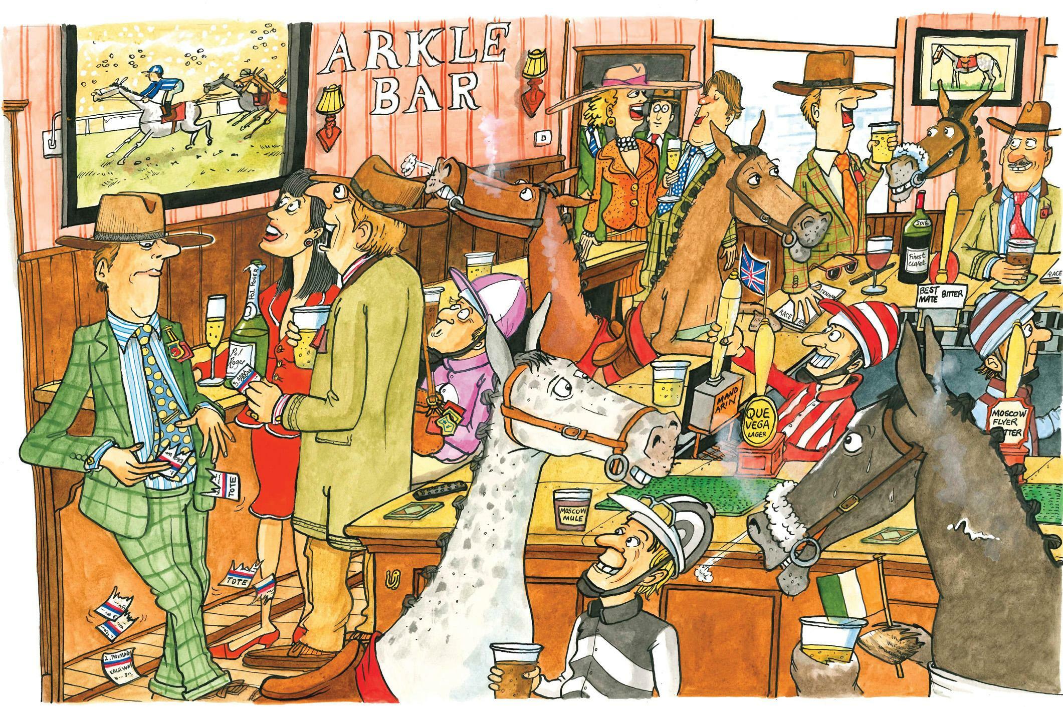 A horse walks into a bar...