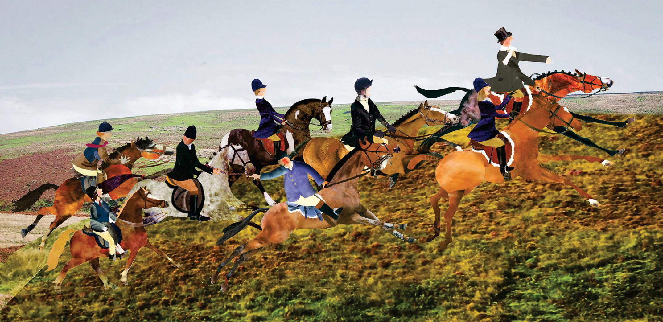 Hound shows and hunting people