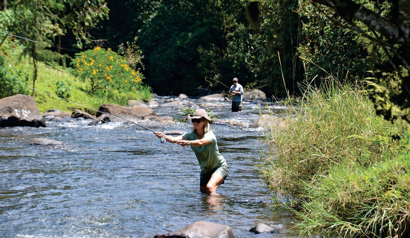 Casting a fly in Kenya