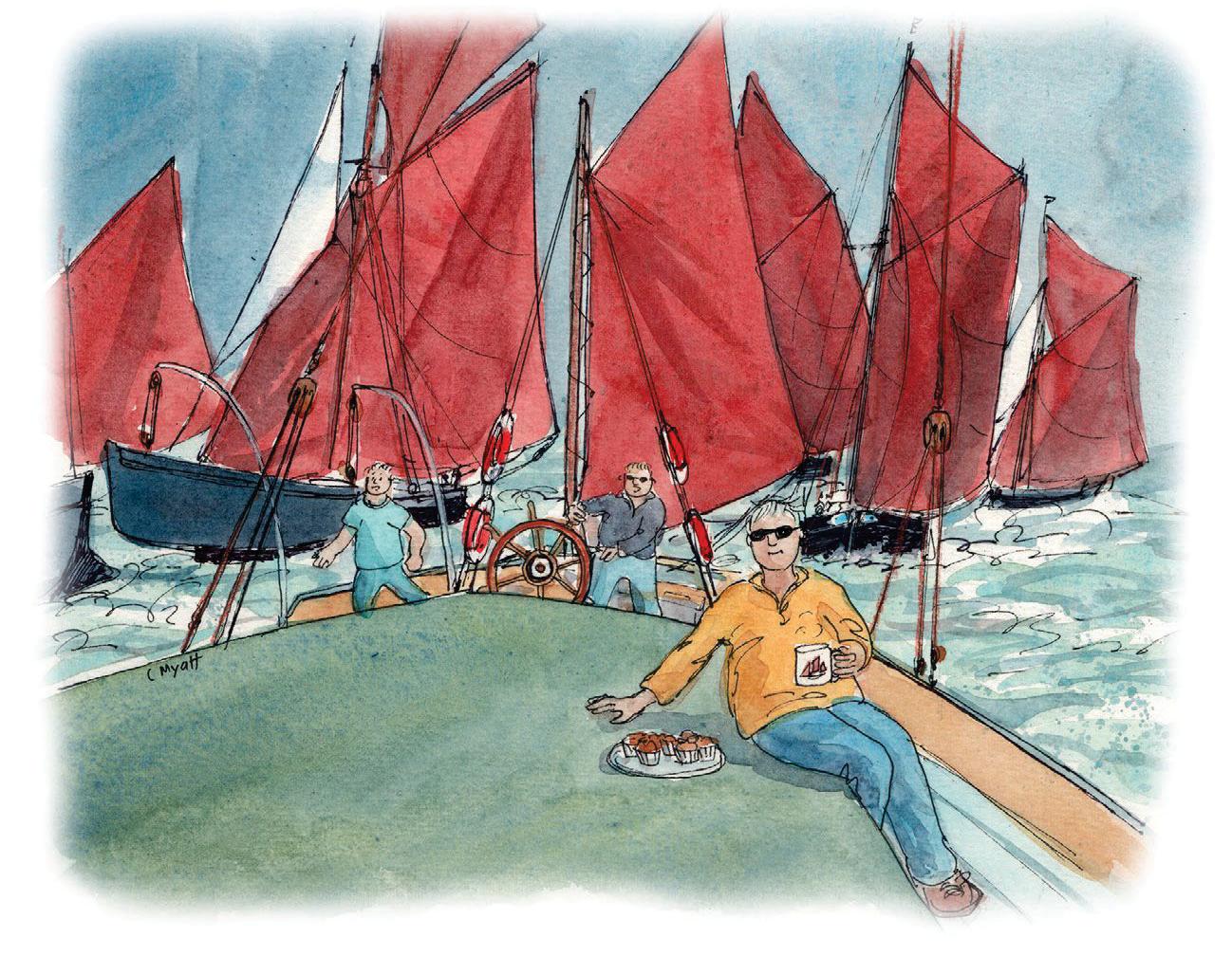 Dave Selby Mad about the boat High tea on a historic barge